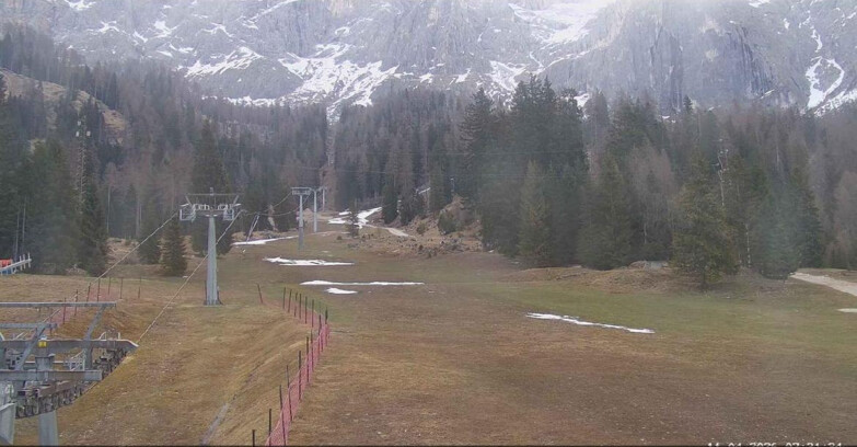 Webcam San Martino di Castrozza - Passo Rolle - Pista Col Verde