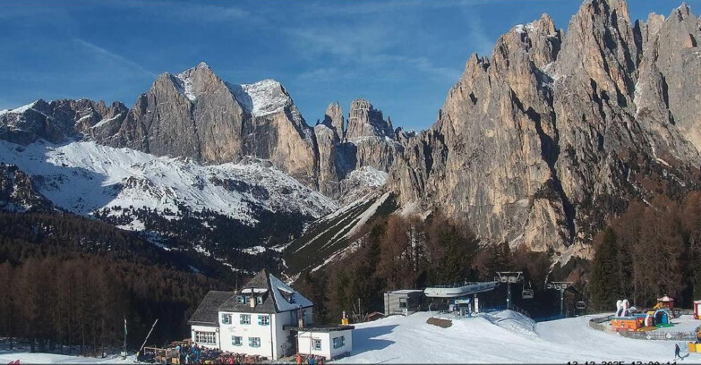 Webcam Vigo di Fassa-Pera-Ciampedìe - Vigo di Fassa - Torri del Vajolet