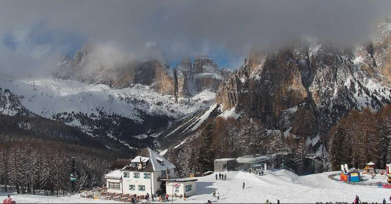 Webcam Vigo di Fassa-Pera-Ciampedìe - Vigo - Torri del Vajolet