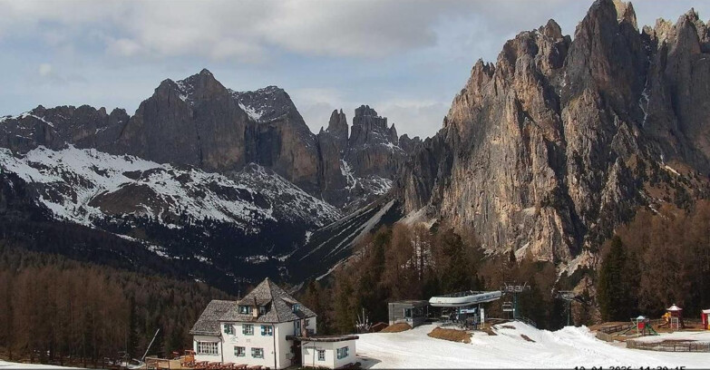 Webcam Vigo di Fassa-Pera-Ciampedìe - Vigo - Torri del Vajolet