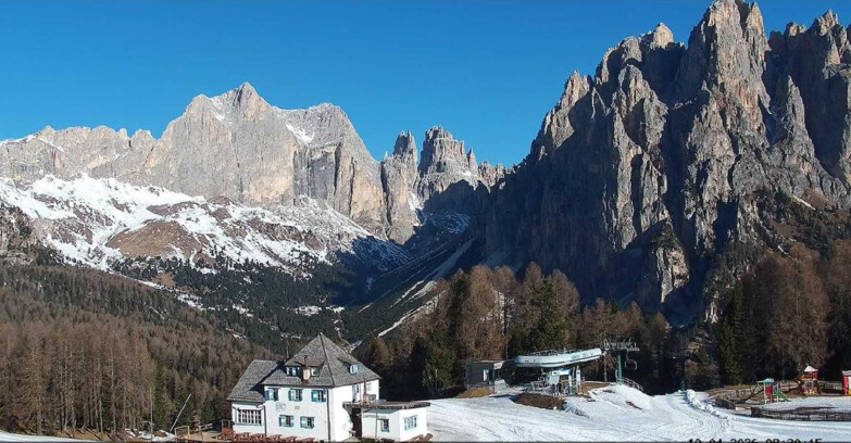 Webcam Vigo di Fassa-Pera-Ciampedìe - Vigo - Torri del Vajolet