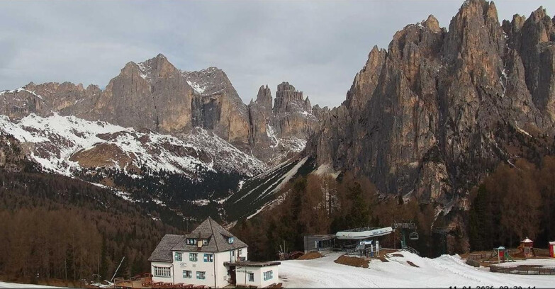 Webcam Vigo di Fassa-Pera-Ciampedie - Vigo - Torri del Vajolet