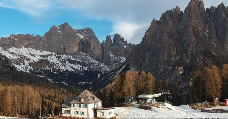 Webcam Vigo di Fassa-Pera-Ciampedie - Vigo - Torri del Vajolet