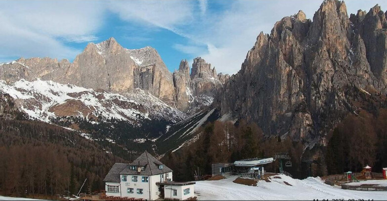 Webcam Vigo di Fassa-Pera-Ciampedie - Vigo - Torri del Vajolet