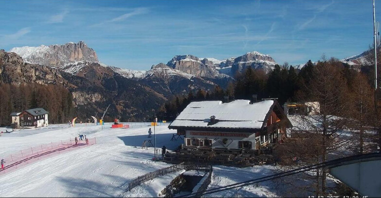 Webcam Vigo di Fassa-Pera-Ciampedìe - Vigo - verso Sassolungo e Pordoi