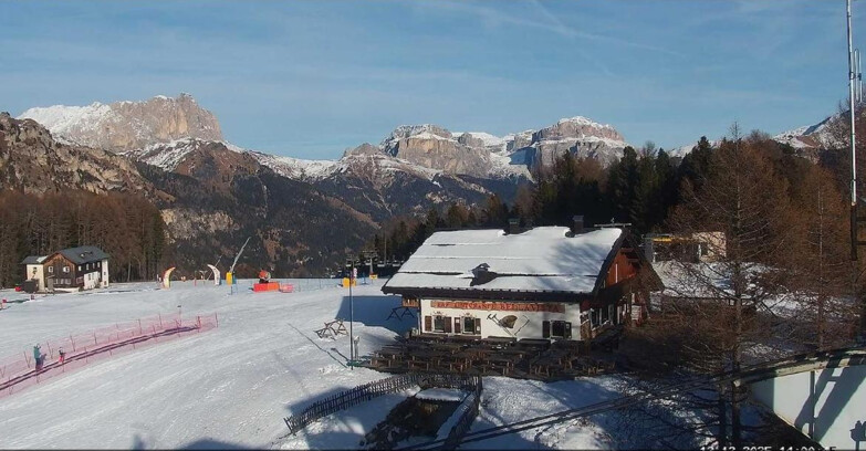Webcam Vigo di Fassa-Pera-Ciampedìe - Vigo - verso Sassolungo e Pordoi