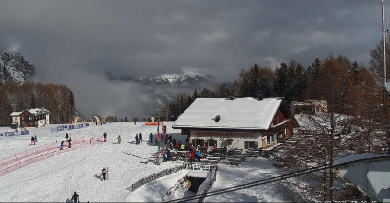 Webcam Vigo di Fassa-Pera-Ciampedie - Vigo - verso Sassolungo e Pordoi