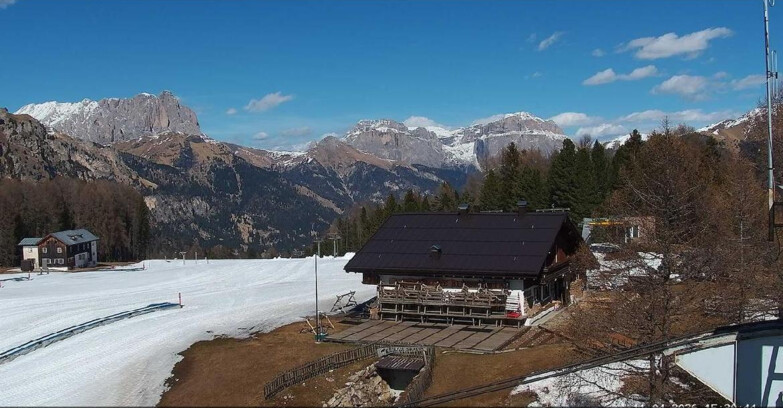 Webcam Vigo di Fassa-Pera-Ciampedìe - Vigo - verso Sassolungo e Pordoi